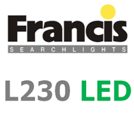 Компания FRANCIS Searchlights Ltd представила поисковый прожектор нового поколения L230LED 